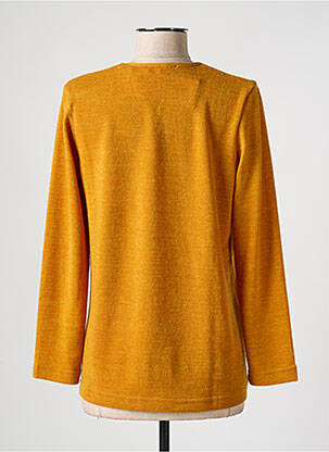 Pull stretch manches longues jaune GRIFFON femme