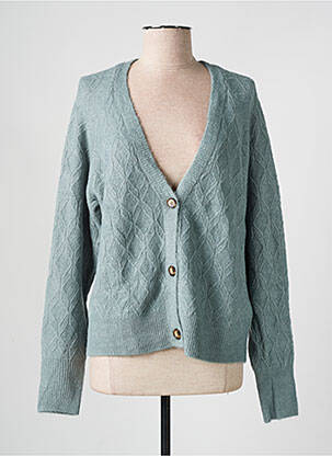 Gilet manches longues stretch vert JENSEN femme