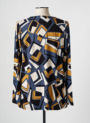 Blouse manches longues manches longues bleu QUATRE VINGT JOURS femme