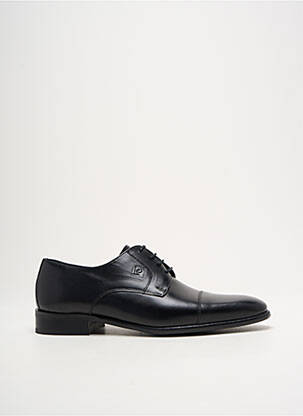 Derbies tissage satiné talon bas noir PIERRE CARDIN homme