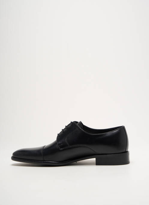 Derbies tissage satiné talon bas noir PIERRE CARDIN homme