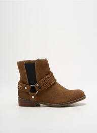 Bottines/boots nubuck talon bas marron LILYBELLULE fille