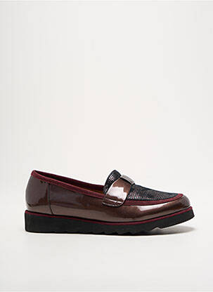 Mocassins matière lisse talon plat jusqu'à 3cm violet SWEET femme