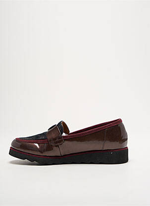Mocassins matière lisse talon plat jusqu'à 3cm violet SWEET femme