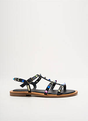 Sandales/nu pieds matière lisse talon plat jusqu'à 3cm noir LES TROPEZIENNES PAR M.BELARBI femme
