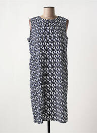 Robe mi-longue imprimé fantaisie sans manche bleu CECIL femme