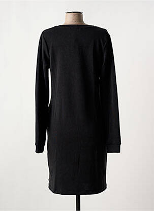 Robe mi-longue manches longues manches longues noir GARCIA femme