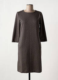 Robe courte manches 3/4 manches 3/4 marron GARCIA femme