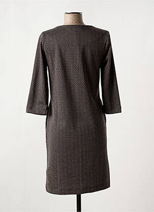 Robe courte manches 3/4 manches 3/4 marron GARCIA femme