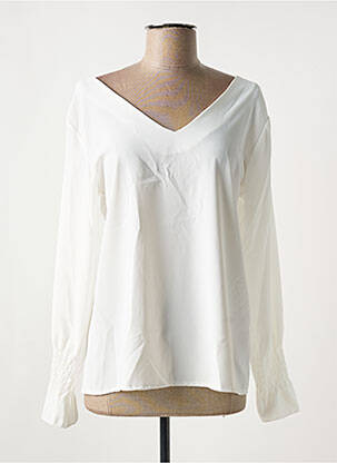 Top manches longues manches longues blanc ESTEE BROWN femme