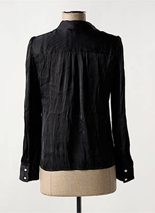 Chemisier coupe cintrée manches longues noir MORGAN femme