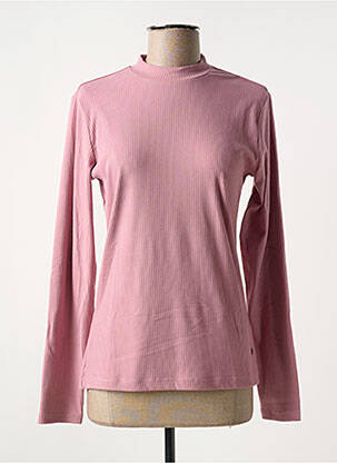 Pull coupe cintrée manches longues rose GARCIA femme