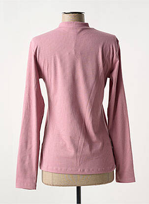 Pull coupe cintrée manches longues rose GARCIA femme