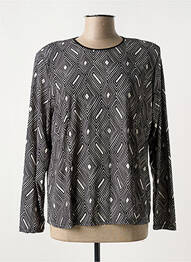 Top tissage jersey manches longues noir GENUINE femme