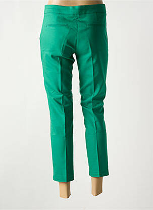 Pantalon 7/8 taille à pinces taille normale vert MORGAN femme