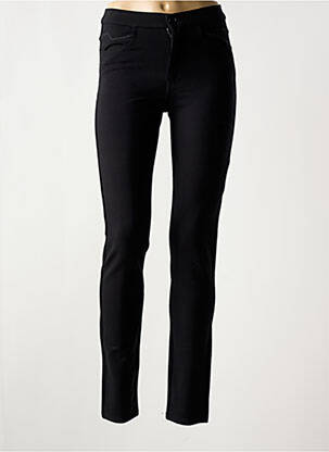 Pantalon slim taille haute taille haute noir YOULINE femme