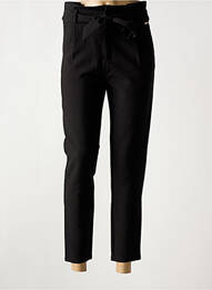 Pantalon 7/8 taille haute taille haute noir DEELUXE femme