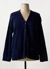 Gilet manches longues bleu ANGELLA pour femme seconde vue