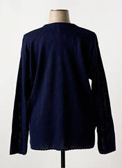 Gilet manches longues bleu ANGELLA pour femme seconde vue