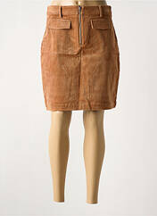 Jupe courte marron ICHI pour femme seconde vue
