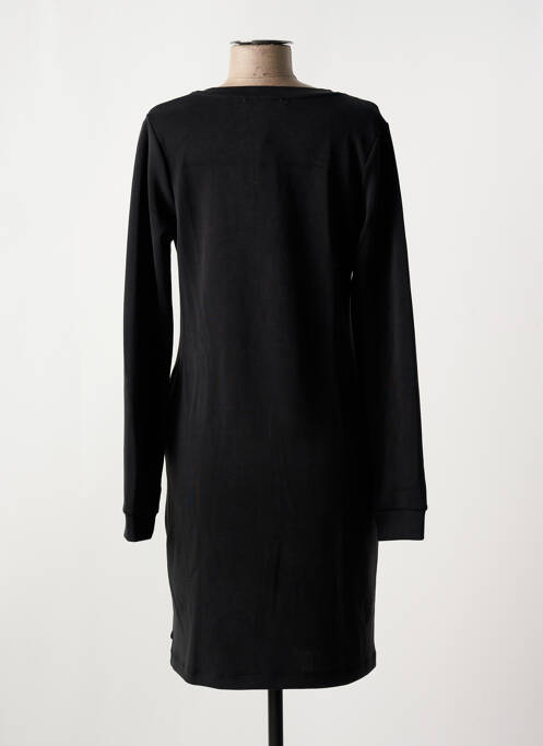 Robe mi-longue manches longues manches longues noir GARCIA femme