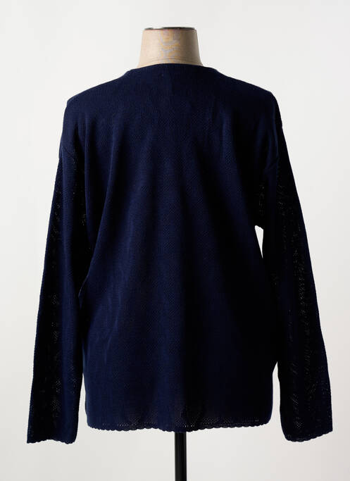 Gilet manches longues bleu ANGELLA pour femme