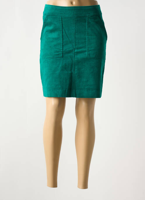 Jupe courte vert ICHI pour femme