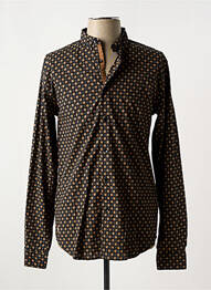 Chemise manches longues imprimé fantaisie noir DEELUXE homme