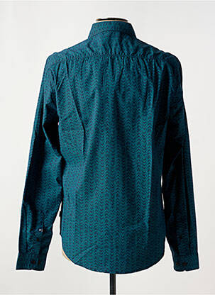 Chemise manches longues imprimé fantaisie bleu GARCIA homme