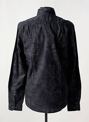 Chemise manches longues imprimé fantaisie noir GARCIA homme