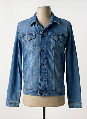 Veste casual fermeture boutonnée sur le devant bleu GARCIA homme