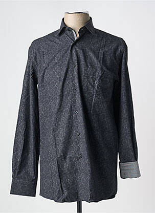 Chemise manches longues imprimé fantaisie noir LOUIS VICTOR homme
