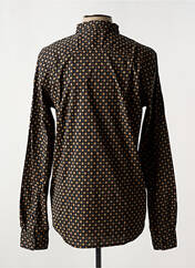 Chemise manches longues noir DEELUXE pour homme seconde vue