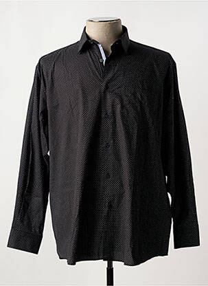 Chemise manches longues noir LOUIS VICTOR pour homme