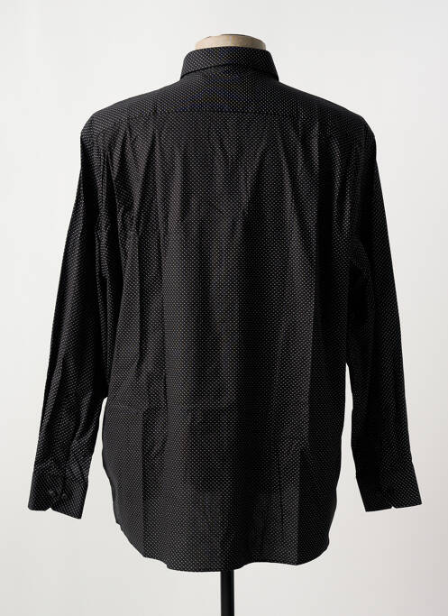 Chemise manches longues noir LOUIS VICTOR pour homme