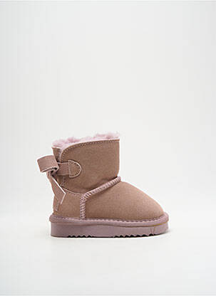 Bottines/boots fourrée bout rond rose CIENTA fille