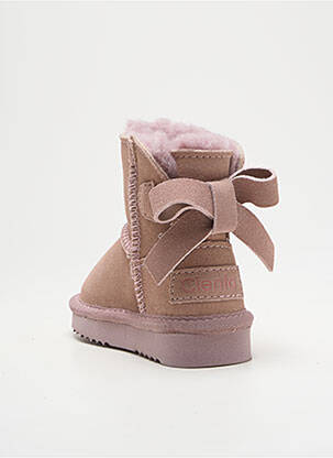Bottines/boots fourrée bout rond rose CIENTA fille