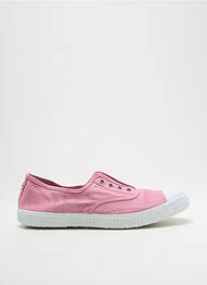 Slip ons bout rond talon plat jusqu'à 3cm rose CIENTA femme