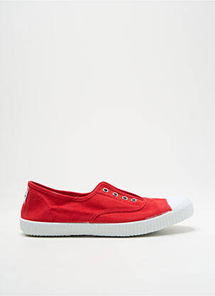 Slip ons semelle amovible talon plat jusqu'à 3cm rouge CIENTA femme