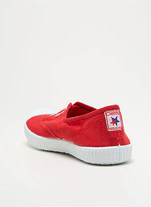 Slip ons semelle amovible talon plat jusqu'à 3cm rouge CIENTA femme