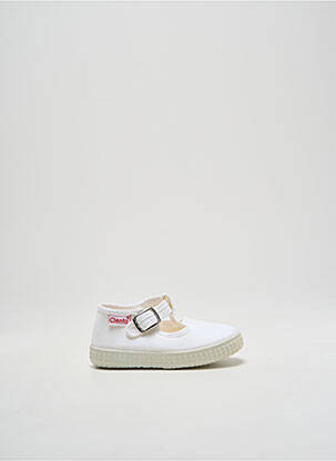 Sandales/nu pieds semelle amovible bout rond blanc CIENTA enfant