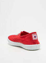 Slip ons rouge CIENTA pour femme seconde vue