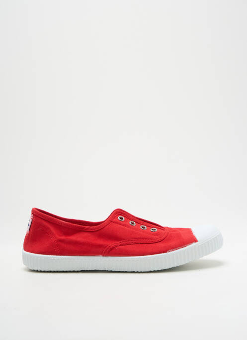 Slip ons semelle amovible talon plat jusqu'à 3cm rouge CIENTA femme