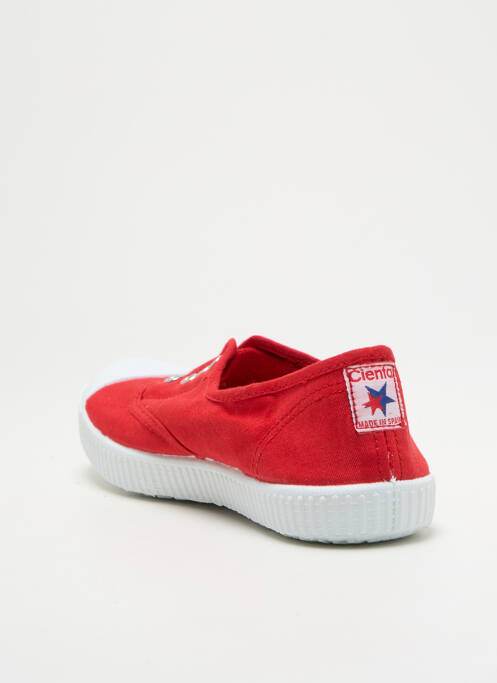 Slip ons semelle amovible talon plat jusqu'à 3cm rouge CIENTA femme