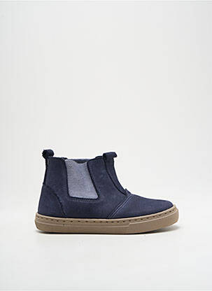 Bottines/boots nubuck bout rond bleu CIENTA fille