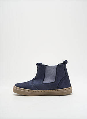 Bottines/boots nubuck bout rond bleu CIENTA fille