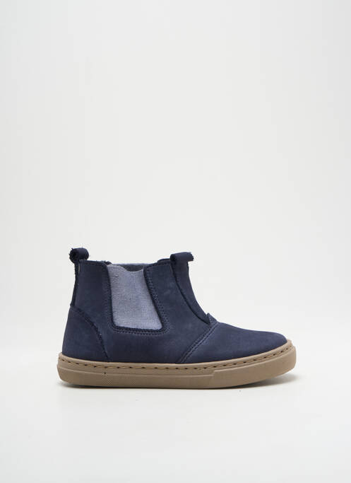 Bottines/boots nubuck bout rond bleu CIENTA fille