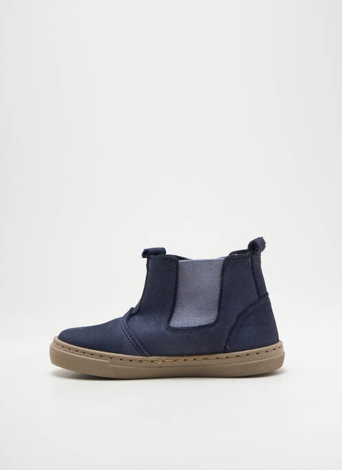 Bottines/boots nubuck bout rond bleu CIENTA fille