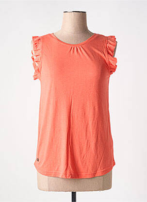 Débardeur coupe droite sans manche orange J&JOY femme
