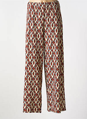 Pantalon droit taille élastique taille normale marron GARCIA femme